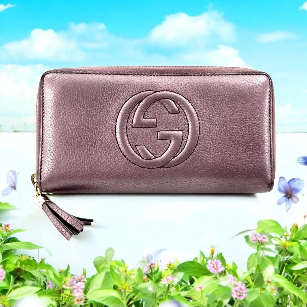 Gucci Metallic Mauve Wallet